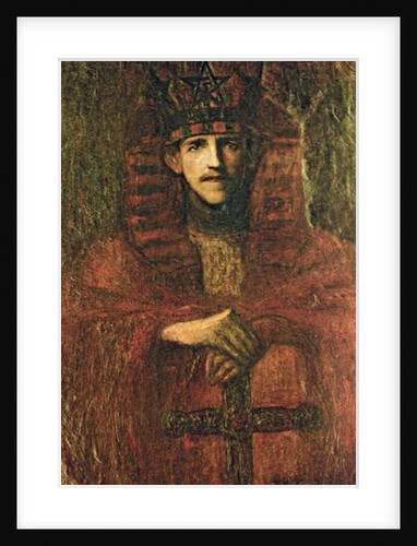 Samuel Liddell MacGregor Mathers in ceremonial regalia relating to ritual magic, c.1895 by Moina Mathers