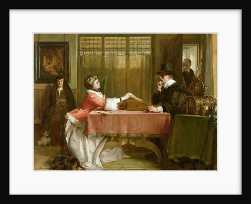 The Banker's Private Room, Negotiating a Loan, 1870 by John Callcott Horsley