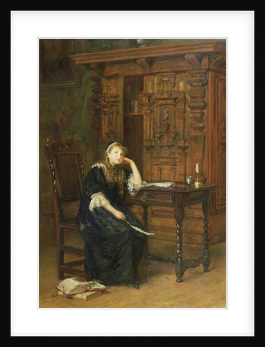 Princess Elizabeth in Prison. 1879 by John Everett Millais