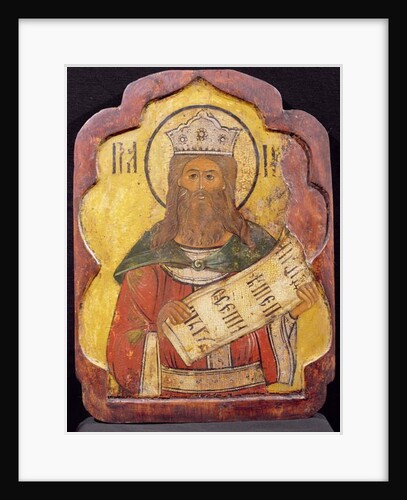 King David, icon, Ukrainian by School Russian