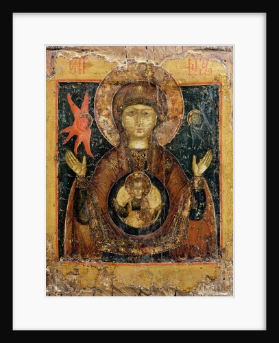 The Mother of God of the Sign, icon, late 17th century by School Russian