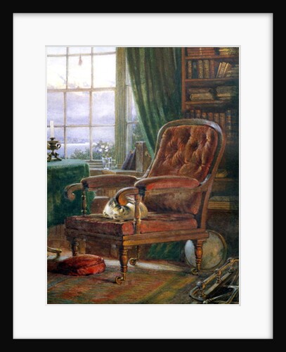 John Ruskin's study at Brantwood, Cumbria, 1882 by William Gersham Collingwood