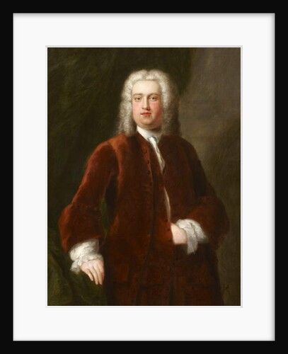 Portrait of an unidentified 18th-century gentleman presented as a portrait of Georg Frideric Handel, 1737 by Charles Philips