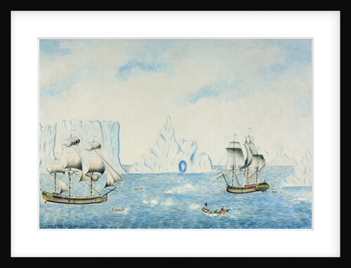 Boats Collecting Ice, c.1773 by English School