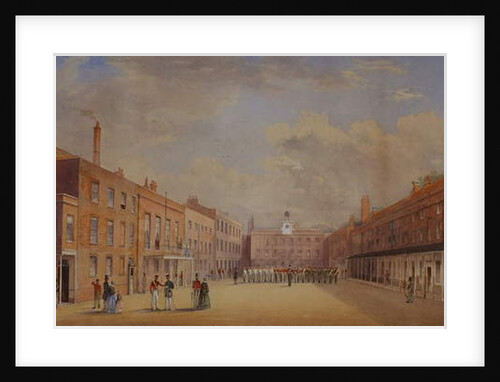Old Clarence Barracks, Portsmouth, Hampshire, 1847 by A. C. Snape