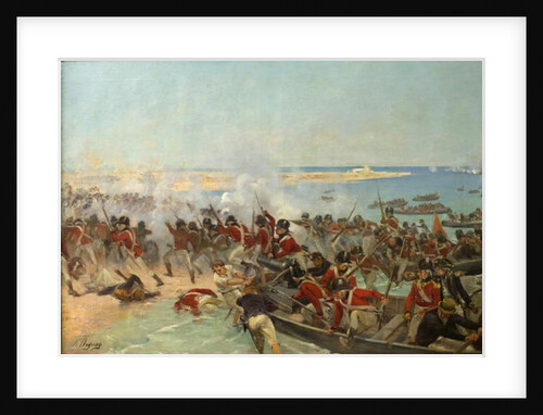 Marines landing at Aboukir, Egypt, 8th March 1801 by Henri-Louis Dupray