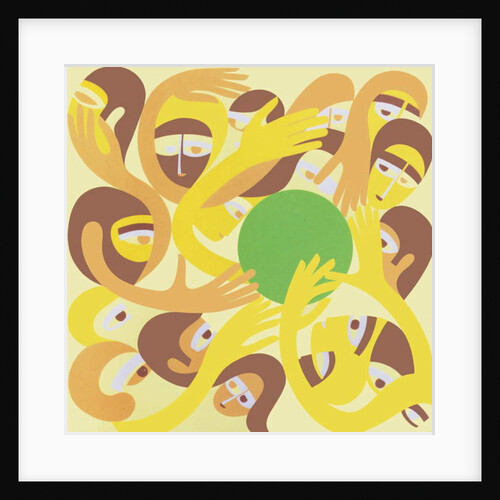Green-ball game, 1982 by Ron Waddams