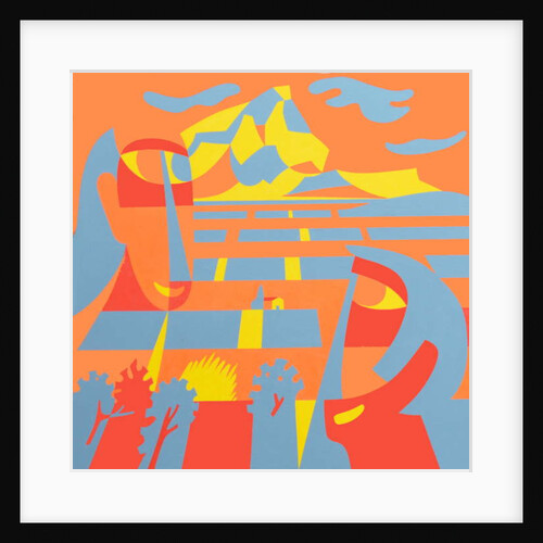 Landscape with faces, 2007 by Ron Waddams