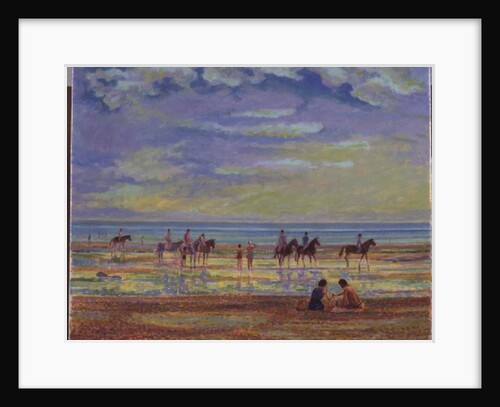 Ponies on Ferring Beach by Robert Tyndall