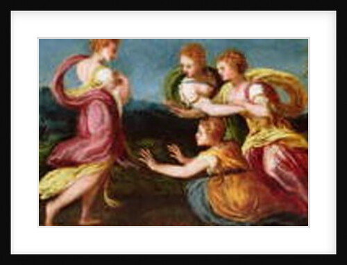Nymphs in a Landscape by Andrea (fl.1527/30-63) Schiavone