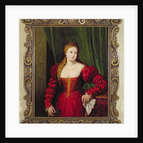 Portrait of Violante, daughter of Palma Vecchio, 1530-35 by Paris Bordone
