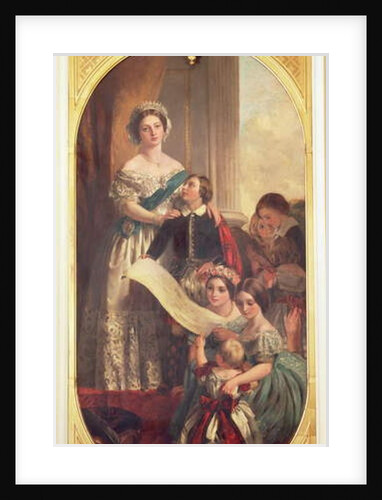 Queen Victoria with Albert Edward, the Prince of Wales, Victoria, the Princess Royal and other members of the Royal Family, 1864 by John Calcott Cope
