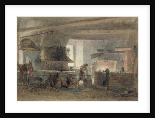 A Smithy at Seville by Edward Angelo Goodall