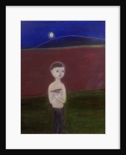 Boy in the Moonlight, 2002 acrylic on canvas) by Roya Salari