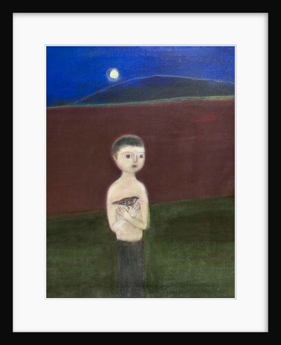 Boy and Sparrow, 2011 by Roya Salari