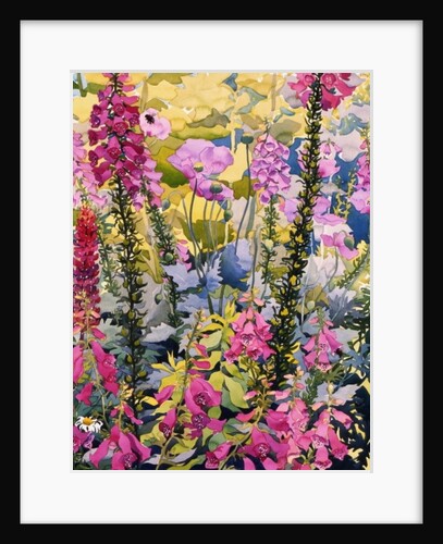 Garden with Foxgloves by Christopher Ryland