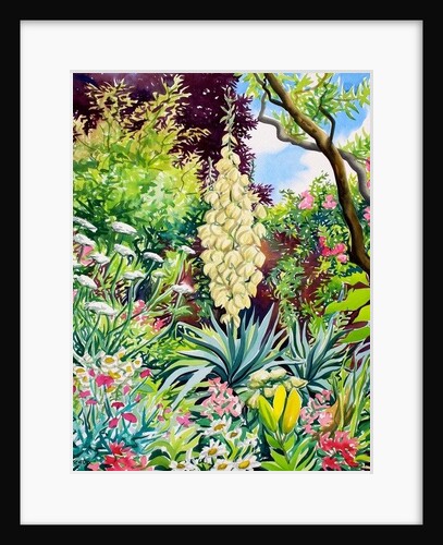 Garden with Flowering Yucca, 2014 by Christopher Ryland