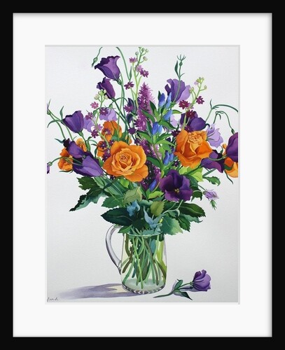 Orange and Purple Flowers by Christopher Ryland