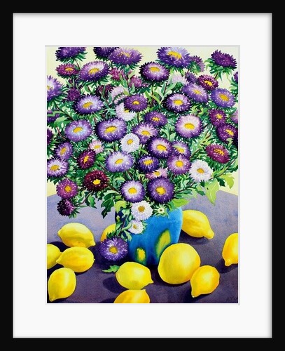 Purple Asters and Lemons by Christopher Ryland