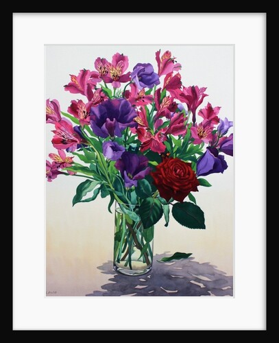 Flowers with Red Rose by Christopher Ryland