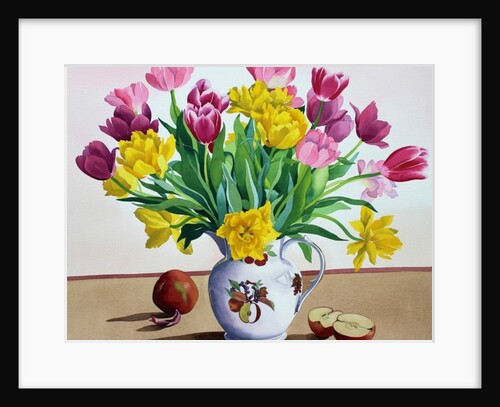 Tulips in Jug with Apples, 2013 by Christopher Ryland