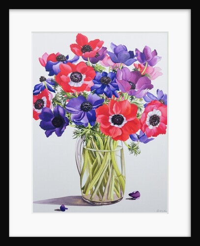 Anemones in a glass jug, 2007 by Christopher Ryland