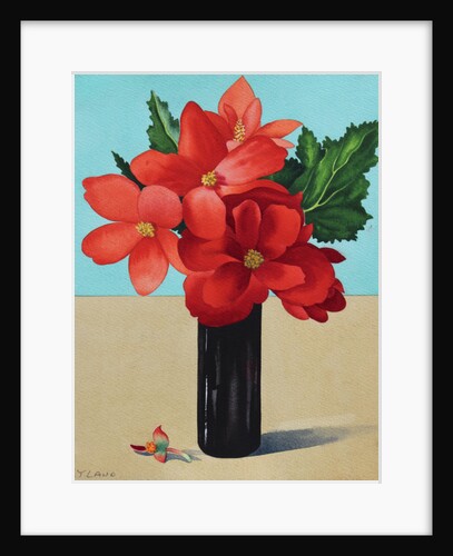 Red Begonias by Christopher Ryland