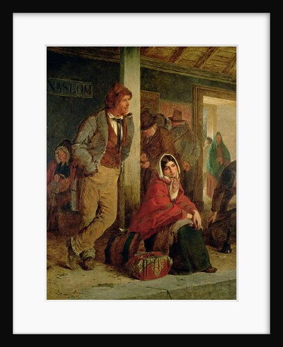 Irish Emigrants Waiting for the Train, 1864 by Erskine Nicol