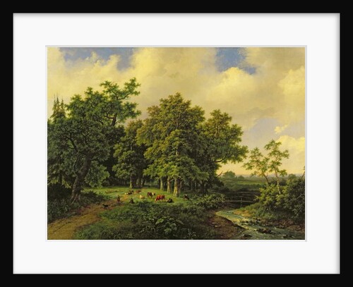 Landscape, 1853 by Barend Cornelis Koekkoek