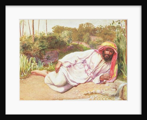Arab Resting by a Stream, 1854 by William Holman Hunt
