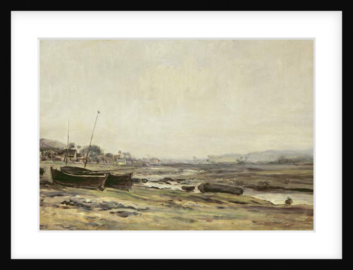 Fishing Boats by a Stream, 1870-78 by Charles Francois Daubigny