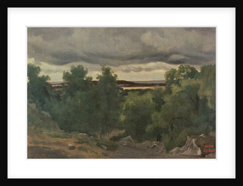 Au Petit Chaville, 1835-40 by Jean Baptiste Camille Corot