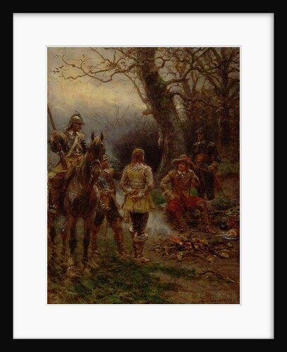 Oliver Cromwell Questioning a Prisoner, 1895 by Ernest Crofts