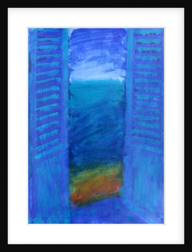 Blue Shutters by Sara Hayward