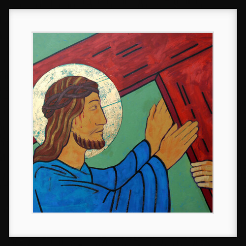 Jesus takes up his cross, 2017 by Sara Hayward