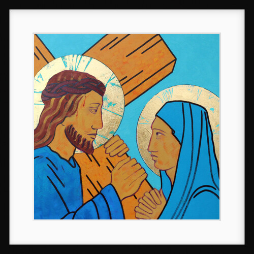 Jesus meets his mother, 2017 by Sara Hayward