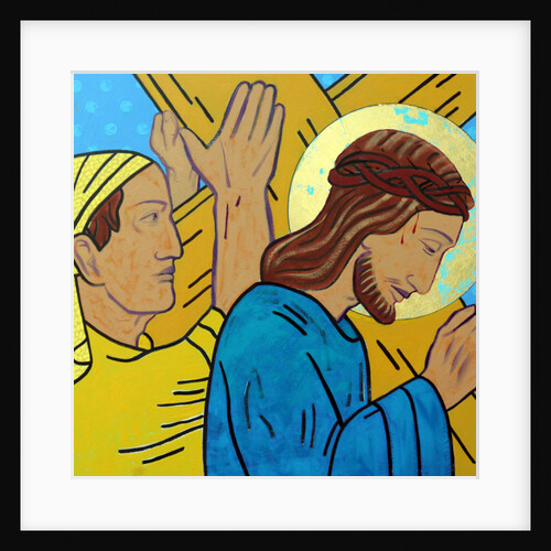 Simon helps Jesus, 2017 by Sara Hayward