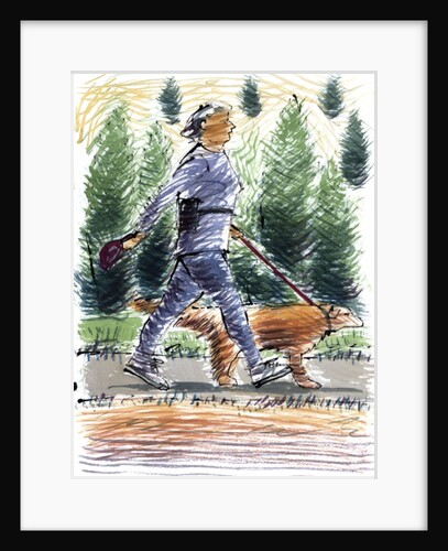 Walking the Dog, 2009 by Sara Hayward