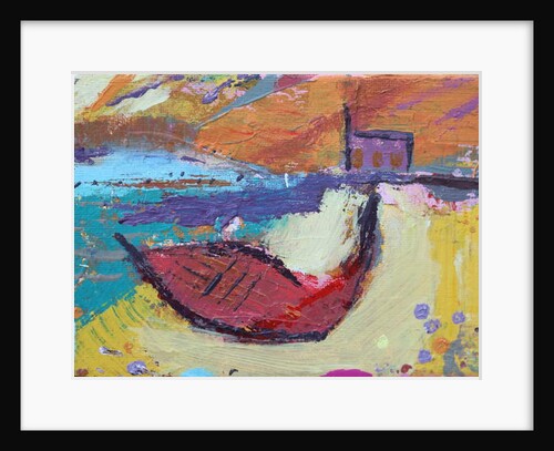 Red boat Iona, 2019 by Sara Hayward
