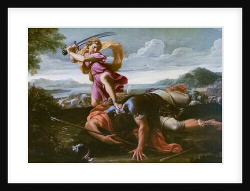 David and Goliath, late 1650s by Guillaume Courtois