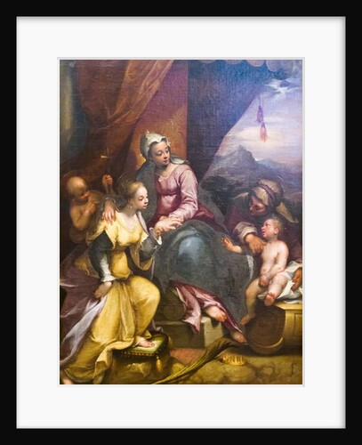 The Mystical Marriage of St Catherine, 1590 by Denys Calvaert or Calvart