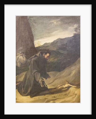 St Francis adoring the crucifix, c.1583-84, by Ludovico Carracci