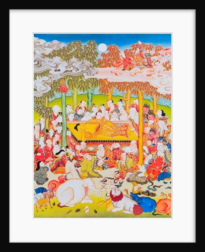 Image depicting the Buddha of Nirvana by School Nepalese