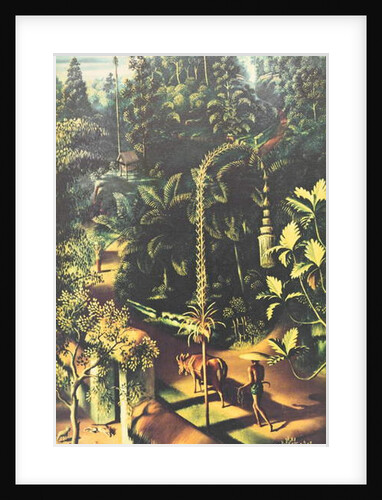 Village street, 1929 by Walter Spies