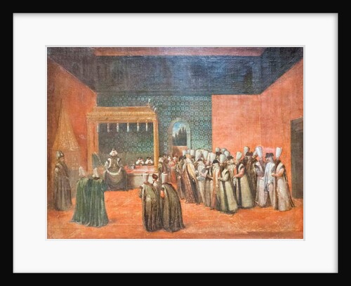 Sultan Ahmed III receiving a European ambassador, c.1725 by Jean Baptiste Vanmour