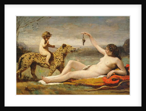 La bacchante a la panthere, 1855-60 by Jean Baptiste Camille Corot