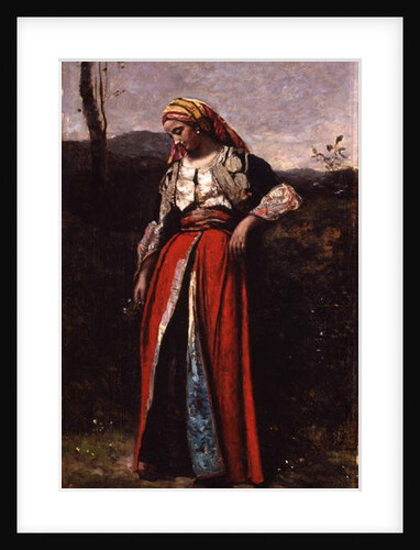 Portrait of Mlle Dobigny, 1865-70 by Jean Baptiste Camille Corot