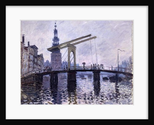 Le Pont, Amsterdam, 1870-71 by Claude Monet