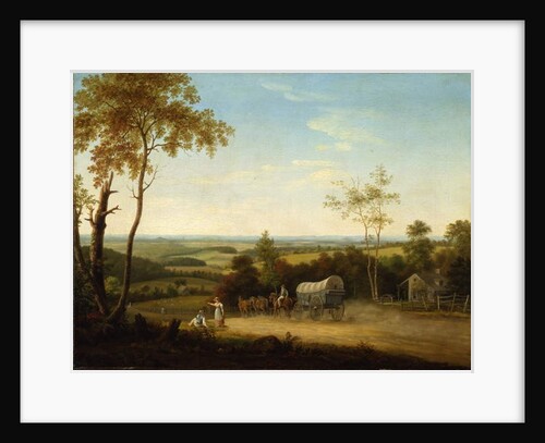 Conestoga Wagon on the Pennsylvania Turnpike, 1816 by Thomas Birch