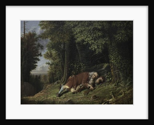 Rip Van Winkle Asleep, 1879-80 by Albertus D.O Browere